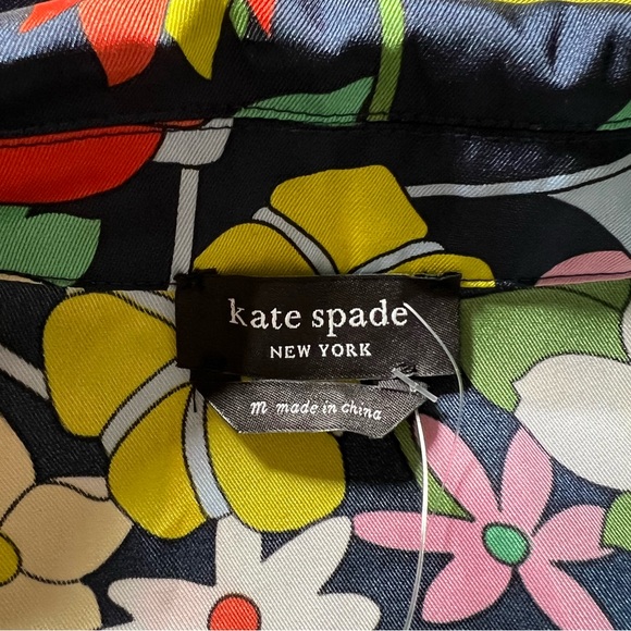 Kate Spade Flower Bed Twill Shirt in Blazer Blue (M) - Picture 12 of 14
